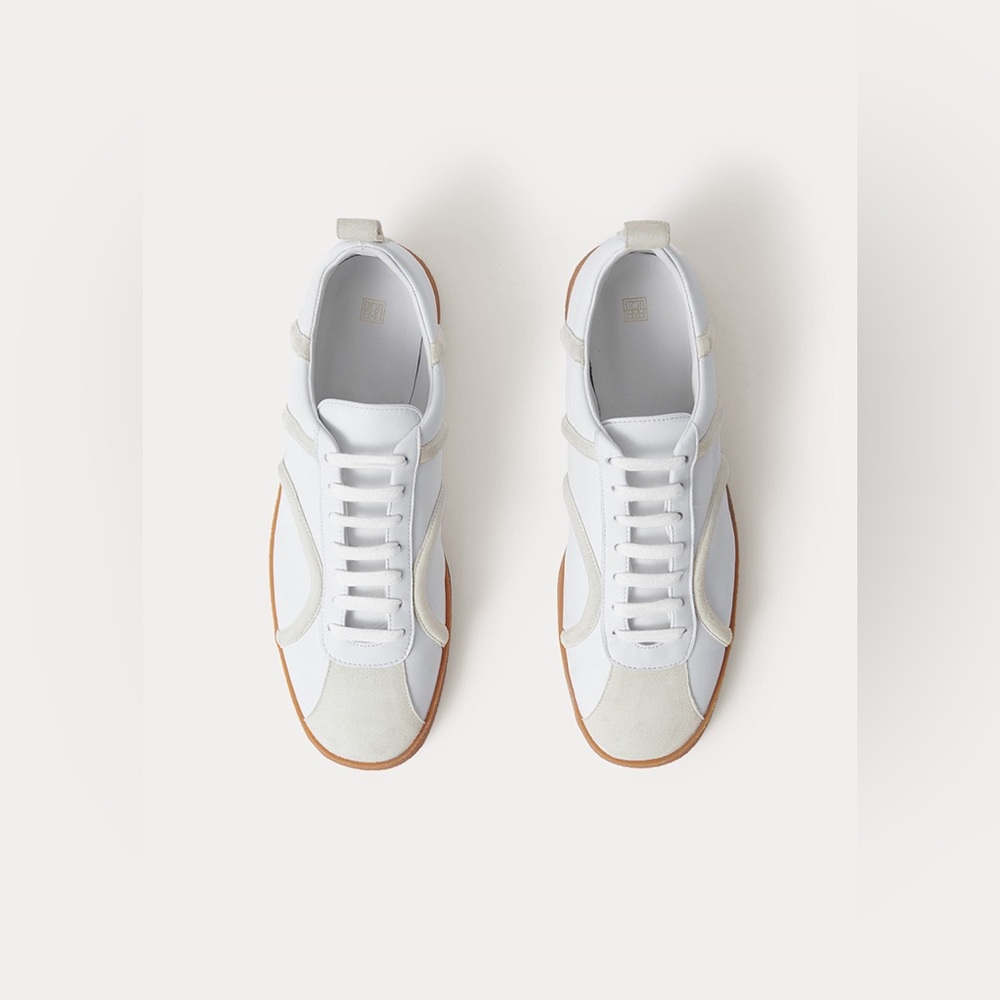 Toteme leather sneaker Off-White US 7.5